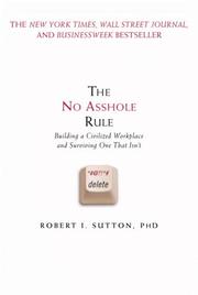 Cover of The No Asshole Rule